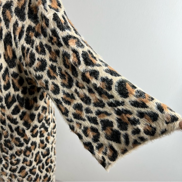 BLANK NYC Leopard Duster in Full Range Duster Cardigan Size Small - Picture 6 of 9